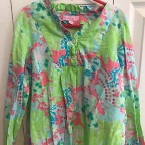 Lilly Pulitzer 3/4 sleeve top (girls)